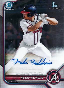 2022 Bowman Draft - Chrome Draft Pick Autographs #CDA-DBN Drake Baldwin Front