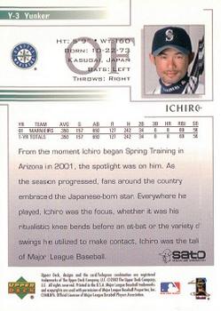 2002 Upper Deck Yunker Special Edition Ichiro #Y-3 Ichiro Back