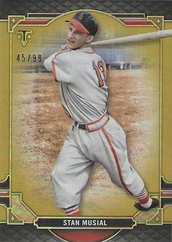 2022 Topps Triple Threads - Gold #52 Stan Musial Front