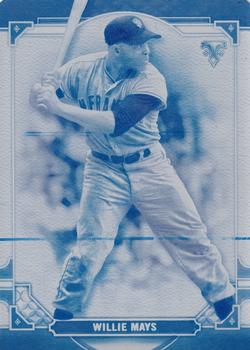 2022 Topps Triple Threads - Printing Plates Cyan #50 Willie Mays Front
