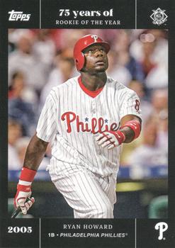 2022 Topps MLB Rookie of the Year 75th Anniversary #36 Ryan Howard Front