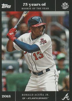 2022 Topps MLB Rookie of the Year 75th Anniversary #53 Ronald Acuña Jr Front