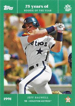 2022 Topps MLB Rookie of the Year 75th Anniversary - Emerald #26 Jeff Bagwell Front