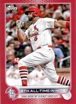2022 Topps Mini - Red #US313 9th All-Time In Hits - Albert Pujols Front