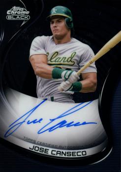 2022 Topps Chrome Black - Autographs #CBA-JCA Jose Canseco Front