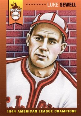 1996 St. Louis Browns Historical Society #17 Luke Sewell Front