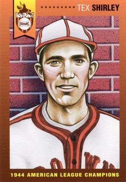 1996 St. Louis Browns Historical Society #24 Tex Shirley Front