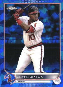 2022 Topps Chrome Sapphire Edition #444 Justin Upton Front