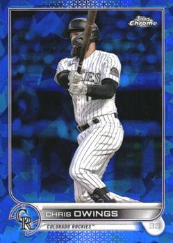2022 Topps Chrome Sapphire Edition #462 Chris Owings Front