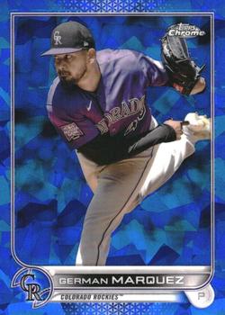 2022 Topps Chrome Sapphire Edition #498 German Marquez Front