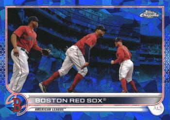 2022 Topps Chrome Sapphire Edition #519 Boston Red Sox Front