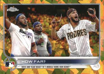 2022 Topps Chrome Sapphire Edition - Gold #320 How Far? Front