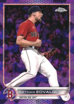 2022 Topps Chrome Sapphire Edition - Purple #657 Nathan Eovaldi Front