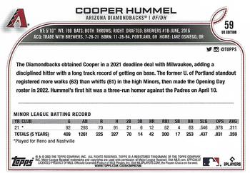 2022 Topps UK Edition #59 Cooper Hummel Back