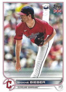 2022 Topps UK Edition #136 Shane Bieber Front