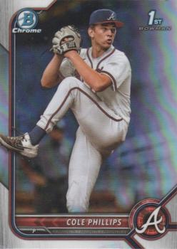 2022 Bowman Draft - Chrome Refractor #BDC-90 Cole Phillips Front