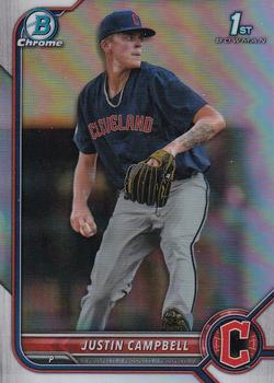 2022 Bowman Draft - Chrome Refractor #BDC-113 Justin Campbell Front
