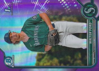 2022 Bowman Draft - Chrome Purple Refractor #BDC-187 Walter Ford Front