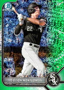 2022 Bowman Draft - Chrome Green Sparkle Refractor #BDC-54 Colson Montgomery Front