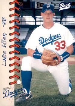 1997 Best Great Falls Dodgers #1 Luke Allen Front