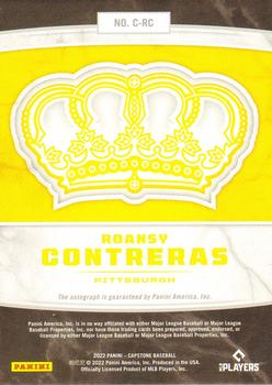 2022 Panini Capstone - Crown Autographs #C-RC Roansy Contreras Back