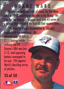 1994 Fleer - All-Stars #25 Duane Ward Back