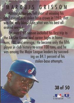 1994 Fleer - All-Stars #38 Marquis Grissom Back