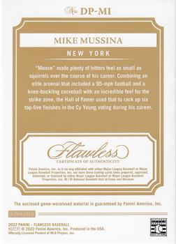 2022 Panini Flawless - Dual Patches #DP-MI Mike Mussina Back