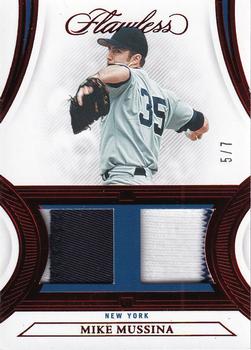 2022 Panini Flawless - Dual Patches Ruby #DP-MI Mike Mussina Front