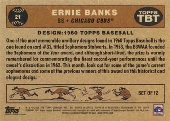 2023 Topps Throwback Thursday #21 Ernie Banks Back