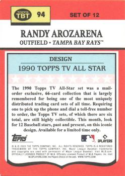 2023 Topps Throwback Thursday #94 Randy Arozarena Back