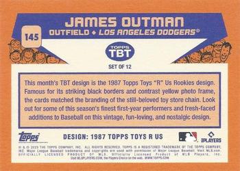 2023 Topps Throwback Thursday #145 James Outman Back