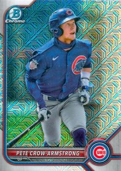 2022 Bowman Chrome - Prospects Mojo Refractor #BCP-198 Pete Crow-Armstrong Front