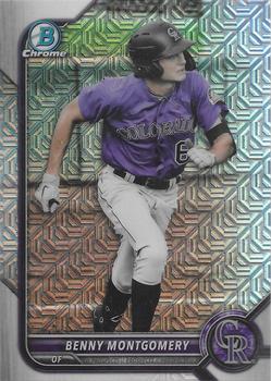 2022 Bowman Chrome - Prospects Mojo Refractor #BCP-227 Benny Montgomery Front