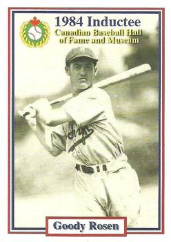 2002-23 Canadian Baseball Hall of Fame #151/14 Goody Rosen Front
