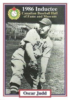 2002-23 Canadian Baseball Hall of Fame #179/14 Oscar Judd Front