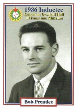 2002-23 Canadian Baseball Hall of Fame #155/14 Bob Prentice Front
