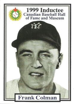 2002-23 Canadian Baseball Hall of Fame #195/15 Frank Colman Front