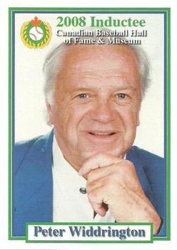2002-23 Canadian Baseball Hall of Fame #81/08 Peter Widdrington Front