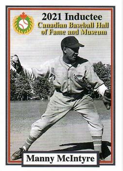 2002-23 Canadian Baseball Hall of Fame #275/21 Manny McIntyre Front
