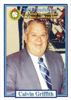 2002-23 Canadian Baseball Hall of Fame #NNO Calvin Griffith Front