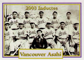 2002-23 Canadian Baseball Hall of Fame #29/03 Vancouver Asahi Front