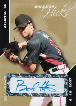 2008 Just Autographs - Just Signing Date Autographs Gold #85 Brandon Hicks Front
