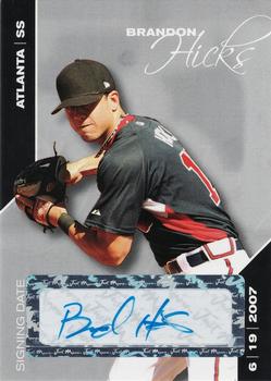 2008 Just Autographs - Just Signing Date Autographs Glossy Silver #85 Brandon Hicks Front