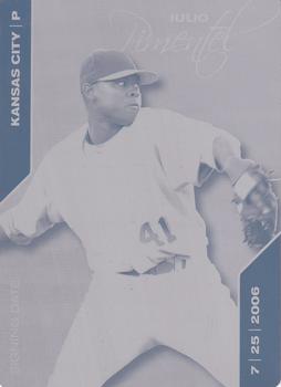 2008 Just Autographs - Just Signing Date Gold Printing Plate Black #145 Julio Pimentel Front
