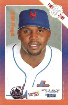 2003 Port St. Lucie News Mets #NNO Cliff Floyd Front