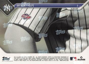 2023 Topps Now #2 Anthony Volpe Back