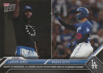 2023 Topps Now #736 LeBron James / Mookie Betts Front