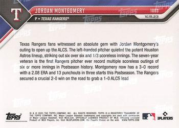 2023 Topps Now #1003 Jordan Montgomery Back