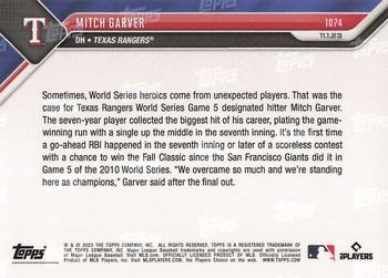 2023 Topps Now #1074 Mitch Garver Back